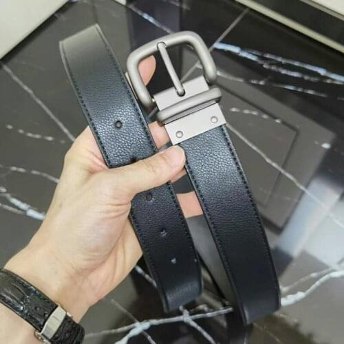 New Fashion Mens Genuine Leather Belts High Quality Luxury Design Buckle Cow Skin Strap Business Dress Classice Casual Waistban