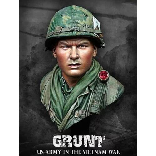 Assembly Unpainted Scale 1/10 ancient man bust in the winter figure Historical Resin Model Miniature Kit