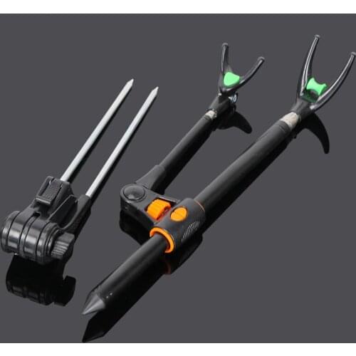 Telescopic Fishing Bracket Rod Holder Bracket Support Stand Fishing Tool Foldable Angler Gadget Fishing Pole Holder Fishing