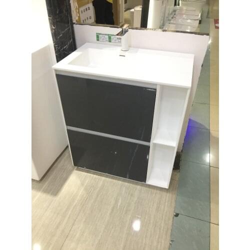750mm Floor Mounted SAcrylic Resin Washbasin Solid surface Vanity Cloakroom Acrylic Stone Cabinet Storage 2945-0