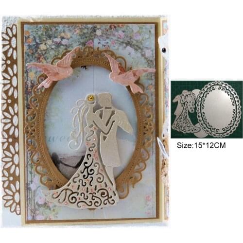 Bride Groom Wedding Couple Cutting Dies Metal Cutting Dies Scrapbooking Album Decoration Craft Die Cutting Embossing Supplies