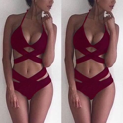 Women Bandage Bikini set Summer Women Pure Push-up Padded Bra Swimsuit Bathing Suit 2pcs Set Swimwear Biquini Beachwear