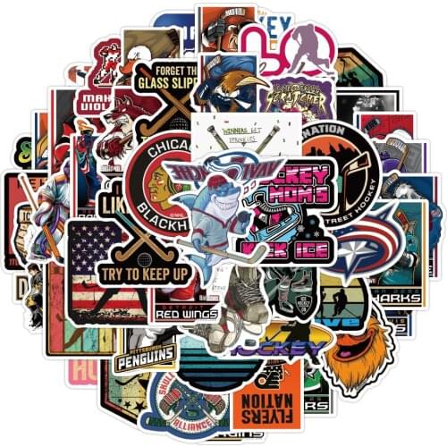 10/50PCS Super Cool Field Hockey Sticker Waterproof For Luggage Suitcase PC Laptop Phone Motorcycle Styling Stickers