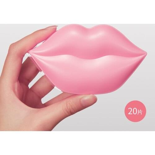 20PCS Collagen Lip Gel Mask Hydrating Pads Lip Enhancer Plumper Moisturizing Exfoliating Lip Anti Wrinkle Essentials