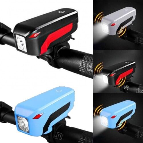 350 Lumen 150 Meter Illumination Distance USB Charge Horn Bike Touch Headlight велосипедные аксусуары фонарь велосипедный