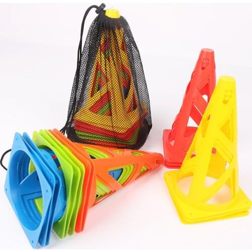 5Pcs Soccer Training Equipments Roadblocks Hollow-Out Obstacle Cones for Roller Skating
