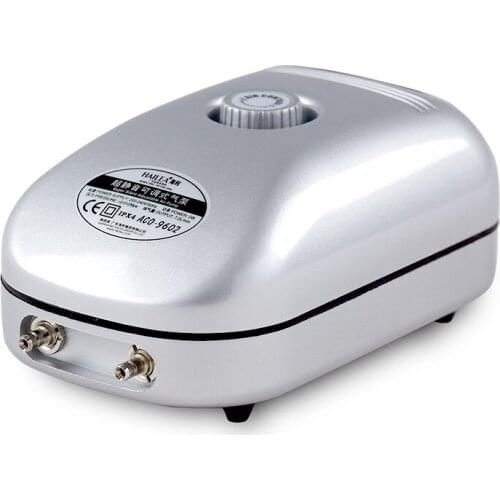 7.2L/min 5W Hailea ACO-9602 new Super silent adjustable aquarium air pump,Fish Tank Oxygen AirPump Free Shipping&Wholesales