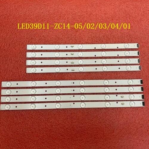 8pcs/set LED Backlight strip for LE39PUV3 39DU3000 LED39D11-ZC14-05 LED39D11-ZC14-02 LED39D11-ZC14-03 LED39D11-ZC14-04 ZC14-01