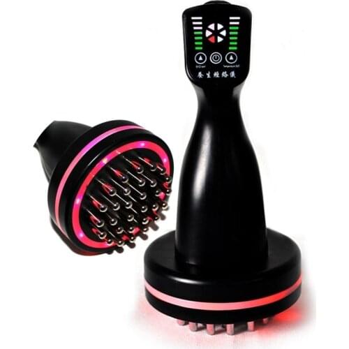 Electronic acupuncture slimming Device,BIO microcurrent Meridian Scrape Therapy,Infrared body Detoxification massage comb