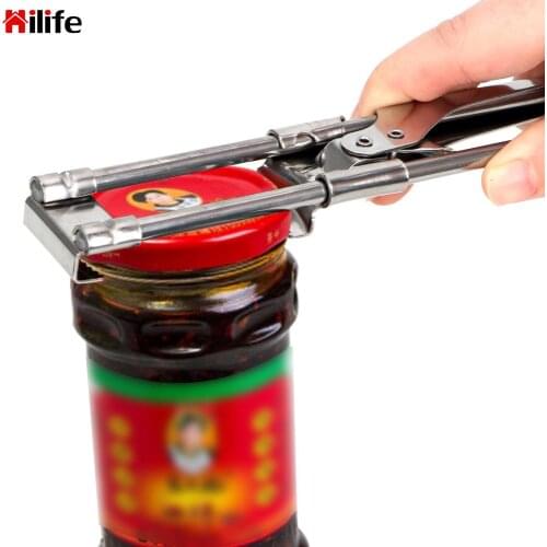Gadgets Adjustable Bottle Opener Stainless Steel Manual Can Opener Kitchen Accessories
