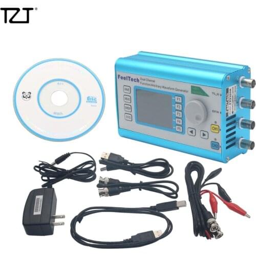 TZT Function Arbitrary Waveform Generator 25/30/40/50/60MHz Dual Channel 250MSa/s DDS Frequency Signal Meter