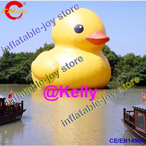 6m high giant inflatable yellow duck for sale, big outdoor inflatable duck cartoon for advertising, air inflatable duck on water