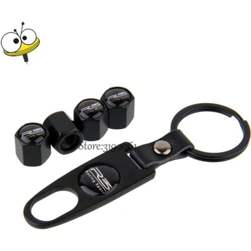 Stainless Steel 4Pcs Wheel Tire Valve Stems Caps With Mini Wrench Keychain For R3 Logo For Proton Persona Wira Gen2 Savvy Satria