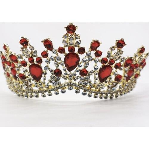 Baroque Crowns with Combs Beautiful Headpiece Wedding Crown Wedding Tiaras Hair Accessories for Prom Birthday Costume Party BH