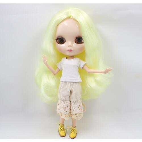 Joint body Nude blyth Doll, Factory doll ,Suitable For DIY yellow hair