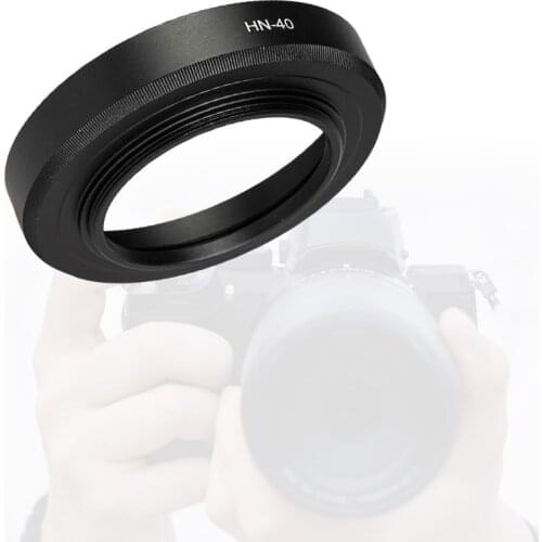 Metal Screw-in Lens Hood for -Nikon Z DX 16-50mm f/3.5-6.3 VR, Replace HN-40 Lense Hood, Compatible with 46mm Cap