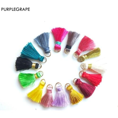 Mini tassel DIY handmade earrings accessories hair accessories necklace bracelet 21mm cute Korean fashion minimalism 20pcs mixed