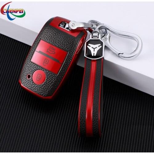 TPU Soft Material Car Key Cover For KIA K3 K4 K5 Sportage R Sorento KX3 Carnival KX5 KX1 Key Case Protect Key Car Accessories