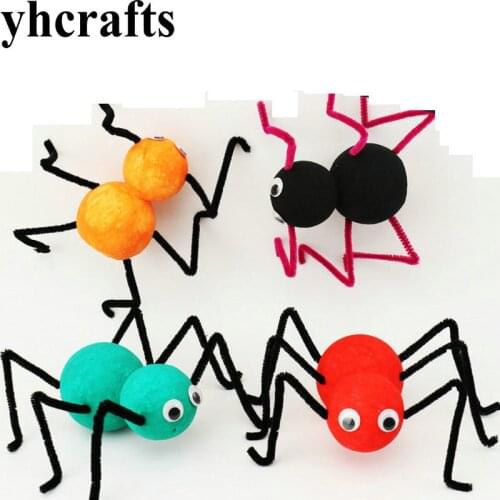 8PCS/LOT DIY polystyrene bat craft kits Pocket crafts Hallowmas crafts Early educational toys Art paper DIY toys KindergartenDIY