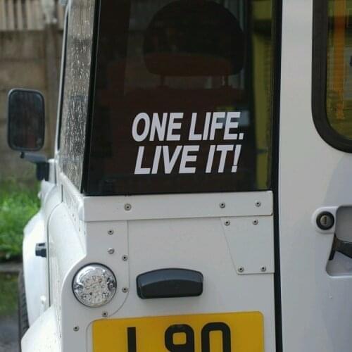 For Defender 90 110 Rear or side decal sticker One life.live it! Car Styling