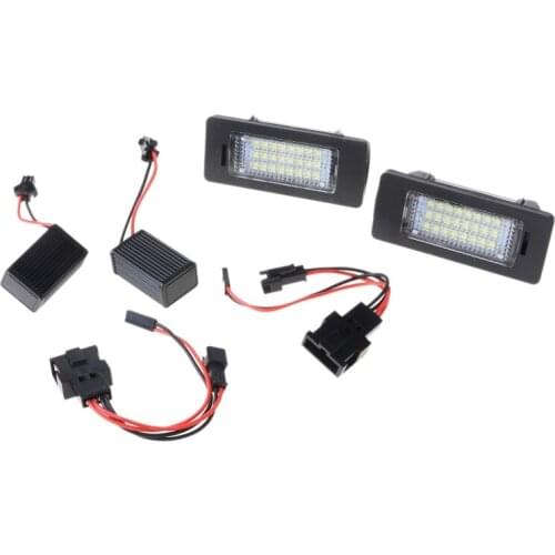 License Plate Light 24SMD LED No Error For Audi A4 B8 S4 A5 S5 Q5 S TT quattro