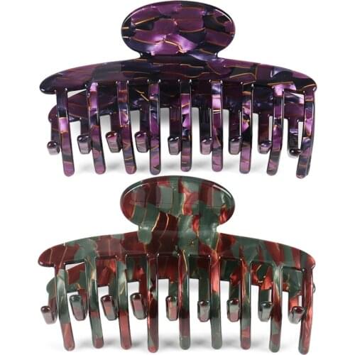 Retro Big Hair Accessory - Decorative Jaw Hair Claw Clamp for Women Lady Retro Hair Ornament Jewelry Tiara for Shower Prom Wear