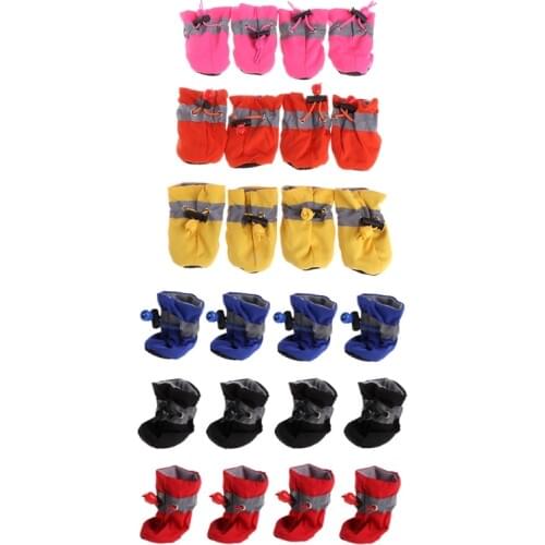 Pet Dogs Cachorro Shoes Winter Shoes Rain Snow Waterproof Booties Waterproof Rubber Anti-slip Shoes For Small Dog Puppy