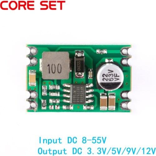 DC DC Step Down Power Supply Module Buck Regulated Board 2A Input 8-55V Output 3.3V/5V/9V/12V A04 Electronic DIY PCB