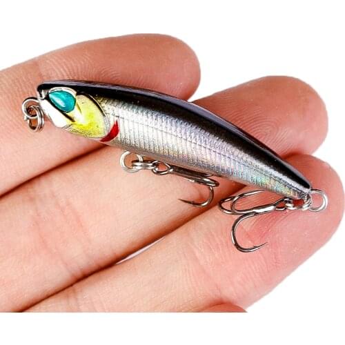 1Pcs Mini Pencil Bait Slowly Sinking Fishing Lure 5cm 3g Crankbait Artificial Plastic Baits Bass Pike Wobblers Fishing Tackle