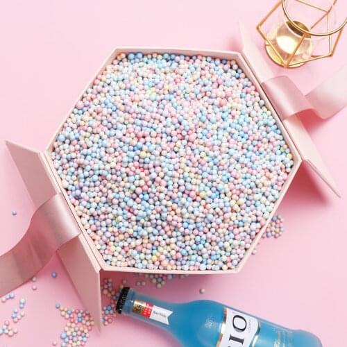 20g 50g 100g Packaging Macaron Foam Ball Surprise Gift Box DIY Decoration Filling Styrofoam Particle Meteor Planet