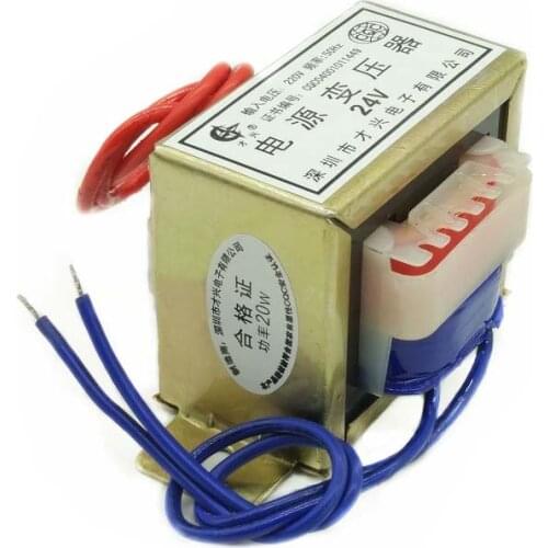 20W EI57 Power Transformer Input AC 380V 220V to AC 6V 9V 12V 15V 18V 24V 220V Output Single/Double Ferrite Copper Core Voltage
