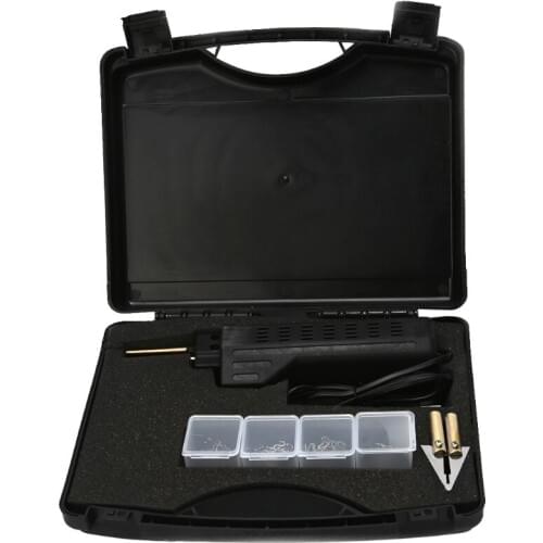 US Plug Stapler Bumper Fender Fairing Weld Gun Plastic Repair Tool Kit for Car