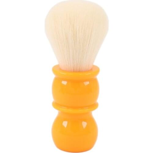 Yaqi 22mm Soft Cashmere Synthetic Hair Orange Handle Shaving Brushes