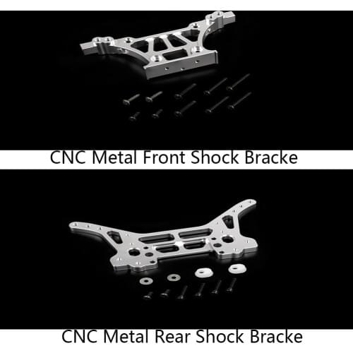 CNC Alloy Rear and Front Shock Bracke for 1/6 FG Monster Hummer Truck ROFUN ROVAN Big Monster