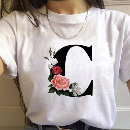 Woman Harajuku Short-Sleeved O-Neck Tees Summer Letter Printed Women T-shirt Shirt Girl Summer Tee Top Femme Tshirt