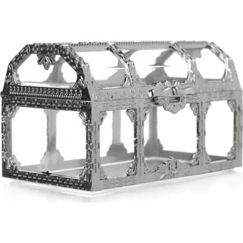 21European Mini Treasure Box PS Plastic Wedding Candy Box Golden Gift Box Candy Box Wedding Creative Gift Box gift box