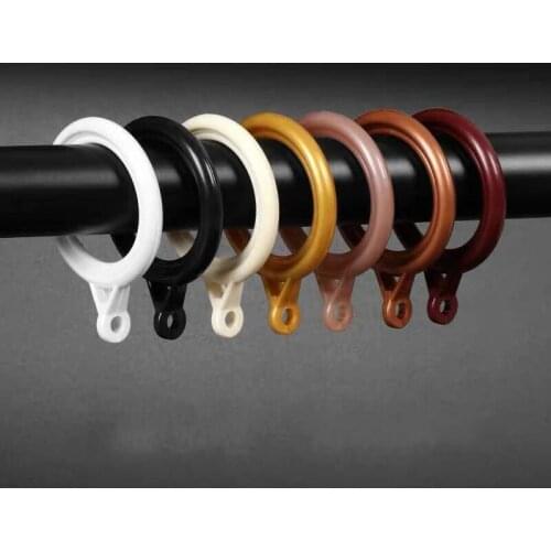 Mute Curtain Buckle Thicken Roman Circle Curtain Rod Hanging Curtain Ring Auxiliary Tools Accessories Window Decoration E11692