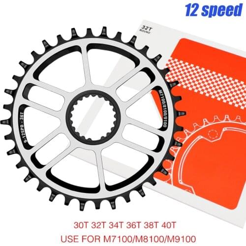12 Speed Chainring 32T/34T/36T/38T/40T T6 Aluminuma Alloy Direct Mount for Shimano M6100 M7100 M8100 M9100 Crankset Bike Parts