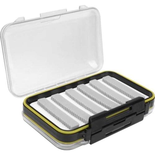 Bait Storage Case Fly Fishing Box ABS Two-Sided Transparent Lures Storage Case Fishing Gear Accessories