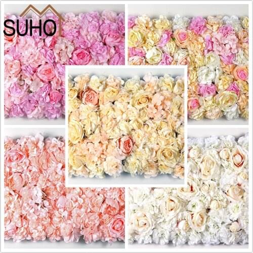 Hot Warm Flowers Wall Decor 3D Flower Wall Panel Silk Flowers for Wedding Backdrop, Event Decor, Baby Girls Room, Party Supplies