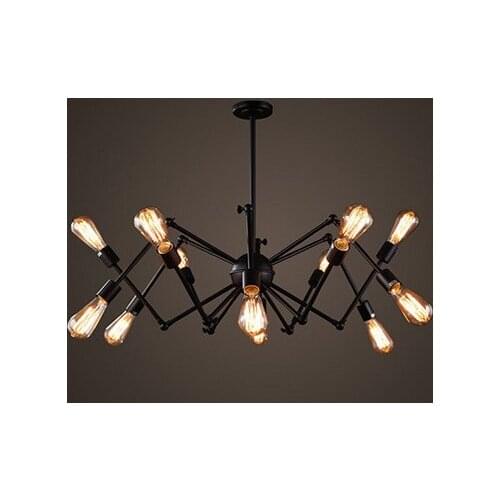 Hausman Loft Restaurant Bar Originality Lamp Continuous System A Living Room Office Toggery Wrought Iron Spider pendant light