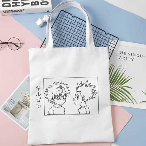 Hunter x Hunter shopping bag jute bag grocery bolso bolsas de tela shopper bag reusable sac cabas cloth sacola sacolas