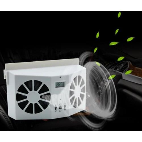 80% Hot Sell Car Auto Solar Fan Window Cooling Air Vent Vehicle Ventilation System Radiator