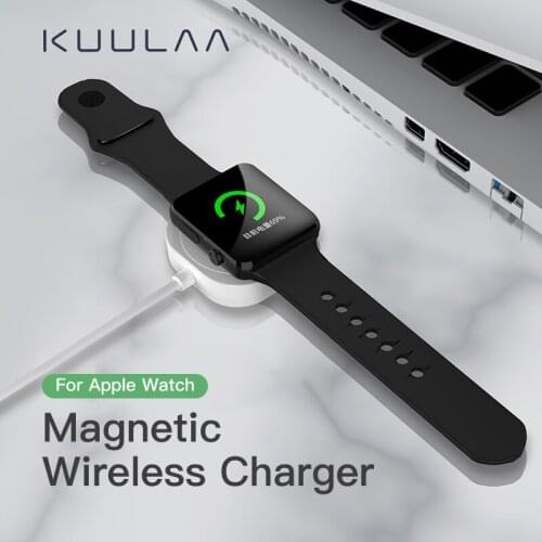 KUULAA Magnetic Wireless Charger 2.5W Fast Charger For Apple Watch Series Portable Safe Charging Dock Station For IWatch 6 SE
