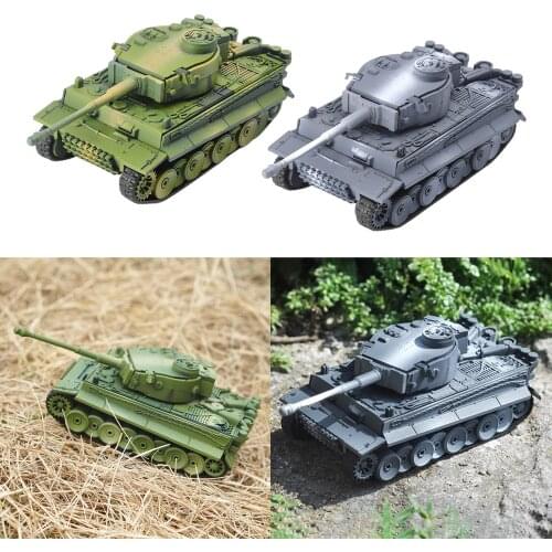 Mini 1:72 Scale Tank Model Assembly Adjustable Tiger Tank Building Kit for Boys Children Gifts Assorted Color--12x5.5x4.6 cm