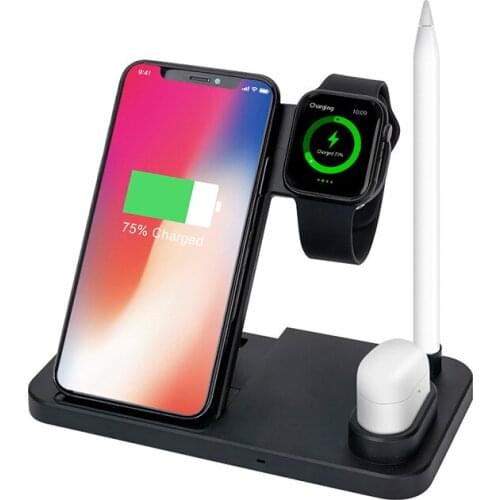 Multifunctional W30 Wireless Charging Four In One Foldable Mobile Phone Watch Headset Wireless Charging Stand