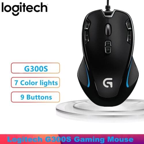 Logitech G300S / G102 / Gaming Wired 2500DPI RGB Mechanical Counterweight Competitive Mouse USB Notebook Computer Gaming Mouse