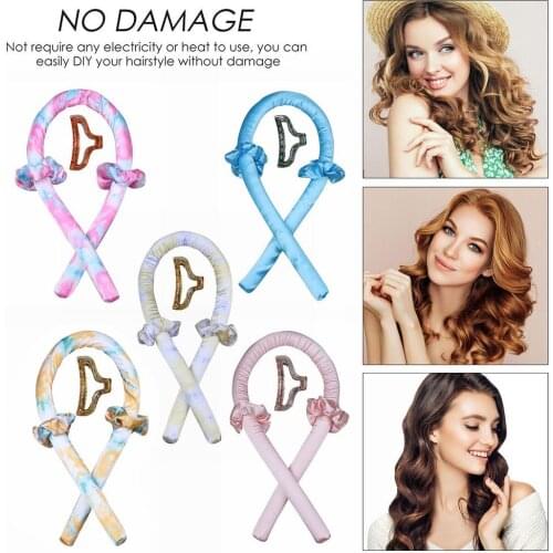 Heatless Curling Rod Headband Lazy Curler Set Make Hair Soft Shiny No Heat Spiral Pear Flower Curling Iron Modeling Accessories