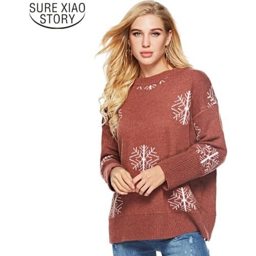 New Fashion Rainbow Round Collar Pullover Sweaters Women Autumn Winter Knit Sweater White Yellow Winter Clothes Women 6485 50