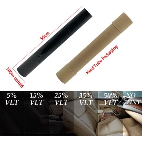 600cmx50cm Black Car Window Foils Tint Tinting Film Roll Car Auto Home Window Glass Summer Solar UV Protector Sticker Films